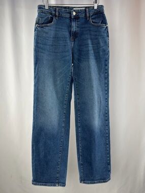 Noisy May Yolanda Straight Fit Wide Leg Jeans in Blue Size 29 x 32